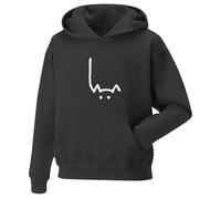 Generisch Felpa casual Velvet Living con stampa con cappuccio, hip hop, maglione largo, sport, uomo/donna, felpa con cappuccio, grigio scuro, L