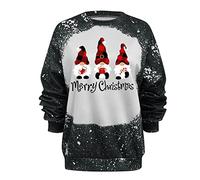 Generisch Felpa con cappuccio bianco e nero felpa top manica lunga casual temperamento maglione top giacca lunga in pile donna, Nero , XXL