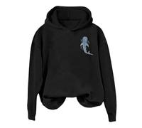 Generisch Felpa con cappuccio casual da donna, morbida e confortevole, da indossare tutti i giorni, leggera giacca in pile a maniche lunghe con cerniera e design stampato, perfetta per la primavera e