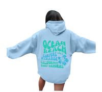 Generisch Felpa con cappuccio con parole sul retro, felpa con cappuccio alla moda per ragazze adolescenti, felpa con cappuccio alla moda con citazione sul retro, felpa con cappuccio con citazione