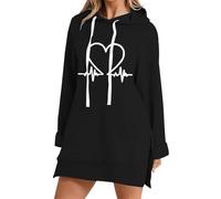 Generisch Felpa con cappuccio da donna 2025 con cappuccio Autunno Inverno Zip Felpa con cappuccio Felpa con cappuccio Adolescente Ragazza Colletto alto per proteggere il collo dal freddo, Nero #4., L