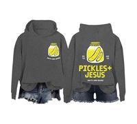 Generisch Felpa con cappuccio da donna a maniche lunghe, vestibilità larga, in pile, morbida e calda per l'inverno, ideale come top casual alla moda per le giornate fredde, grigio scuro, M