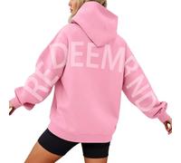 Generisch Felpa con cappuccio da donna, elegante felpa con design basic per il tempo libero, l'ufficio, le vacanze, versatile felpa a maniche lunghe in puro cotone per un comfort tutto l'anno, Colore