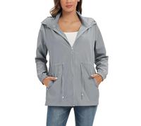 Generisch Felpa con cappuccio da donna, in colori assortiti, con cappuccio, a maniche lunghe, con cappuccio, stile sportivo, casual, fitness, basic, allenamento all'aria aperta, grigio., M