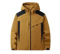 Generisch Felpa con cappuccio da donna, in colori assortiti, con cappuccio, a maniche lunghe, con cappuccio, stile sportivo, casual, fitness, basic, allenamento, attività all'aria aperta, gold, XXL