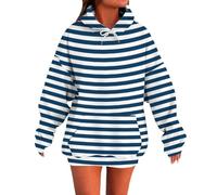 Generisch Felpa con cappuccio da donna in cotone, con cappuccio, oversize, vintage, a maniche lunghe, per autunno e inverno, per ragazze Y2K, taglie forti, l, 3XL