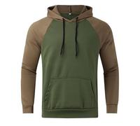 Generisch Felpa con cappuccio da uomo codice europeo commercio estero nuovi uomini con cappuccio in pile coppia felpa con cappuccio, verde, S