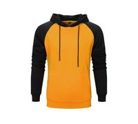 Generisch Felpa con cappuccio da uomo codice europeo commercio estero nuovi uomini con cappuccio in pile coppia felpa con cappuccio, giallo., XXL