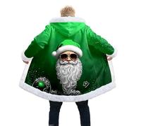 Generisch Felpa con cappuccio da uomo con morbida fodera interna per calore e comfort ottimali nella stagione fredda. Ideale come coppia romantica, A3-verde, XL