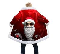 Generisch Felpa con cappuccio da uomo con morbida fodera interna per calore e comfort ottimali nella stagione fredda. Ideale come coppia romantica, A3-rosso, S