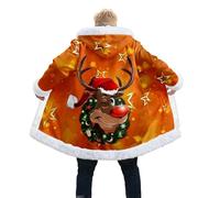 Generisch Felpa con cappuccio da uomo con morbida fodera interna per calore e comfort ottimali nella stagione fredda. Ideale come coppia romantica, A1-arancio, 3XL