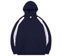 Generisch Felpa con cappuccio da uomo, oversize, casual, adolescente, ragazzo, basic, a maniche lunghe, con cappuccio Harajuku, a maniche lunghe, da uomo, comoda, per lo sport, il fitness, l'attività