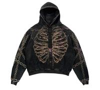 Generisch Felpa con cappuccio da uomo, slim fit, a maniche lunghe, streetwear, casual, per tutti i giorni, inverno, uomini moderni, moda, Altro., M