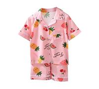 Generisch Felpa con cappuccio Ragazza 140 Stampato, Aria Condizionata Manica Corta Pigiama Set Bambino Cose Per Ragazze, Colore: rosa., 18-24 Monate