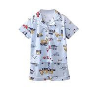 Generisch Felpa con cappuccio Ragazza 140 Stampato, Aria Condizionata Manica Corta Pigiama Set Bambino Cose Per Ragazze, BU1, 18-24 Monate