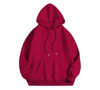 Generisch Felpa con cappuccio unisex con scritta cristiana "GOD GOT ME" - Felpa con cappuccio ispiratrice con stampa sul retro | Felpa con cappuccio & Hoffung, Stil_o07 rosso, S