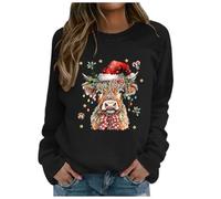 Generisch Felpa con scritta "God is Greater Than The Highs and Lows" da donna, a maniche lunghe, grafica, nero, XL)