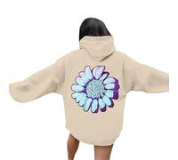 Generisch Felpa da donna casual da adolescente senza mese di coscienza del cancro al seno con design stampato, comoda vestibilità comoda e comoda da indossare tutti i giorni. Academy 18, Giallo chiaro