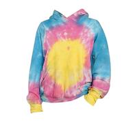 Generisch Felpa da ragazza 98 primavera bambini Tie Dye 3D stampato con cappuccio felpa felpa a maniche lunghe con cappuccio giugno ragazza maglione, rosa intenso, 3-4 Anni