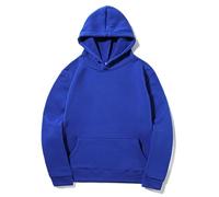 Generisch Felpa da uomo con cappuccio, leggera, sottile, con cappuccio, Y2k, per il tempo libero, da uomo, in tinta unita, con cappuccio, per sport, colore nero, Blu, 3XL