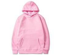 Generisch Felpa da uomo con cappuccio, leggera, sottile, con cappuccio, Y2k, per il tempo libero, da uomo, in tinta unita, con cappuccio, per lo sport, con cappuccio, Colore: rosa., M
