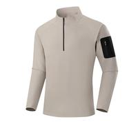 Generisch Felpa senza cappuccio per il tempo libero, perfetta da indossare sopra l'altro e per il comfort quotidiano, ideale per, cachi, 4XL