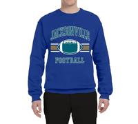 Generisch Felpa Uomo Rugby Stampa Manica Lunga Girocollo Casual Primavera Uomo, Blu, M