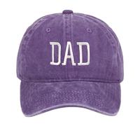 Generisch Festa del Papà DAD Berretto da baseball stampato ricamato per fare vecchio berretto (viola, taglia unica)
