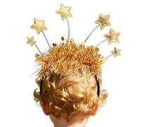 Generisch Festtags Cerchietti Per Donna | Copricapo Argento di Capodanno - Fascia D'oro per Capelli - Per Festa Di Natale Compleanni Matrimoni Uffici Servizi Foto Cabine Foto Amici