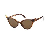 Generisch FHKQMLFQ-Black Cat Eye sunglasses Fashion Women Cateye sunglasses Leopard Pink Red Shades Female UV400