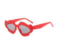 Generisch FHKQMLFQ-Irregular Cat Eye Sunglasses for Women Men Fashion Sunglasses Female Beach Party Shades Eyewear