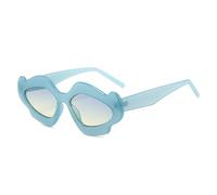 Generisch FHKQMLFQ-Irregular Cat Eye Sunglasses for Women Men Fashion Sunglasses Female Beach Party Shades Eyewear