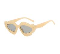 Generisch FHKQMLFQ-Irregular Cat Eye Sunglasses for Women Men Fashion Sunglasses Female Beach Party Shades Eyewear