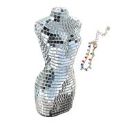 Generisch Figura femminile discoteca, scultura del corpo femminile | Modello femminile specchio figura disco,decorazione creativa, decorazione da desktop riflettente per la vendita di libri da