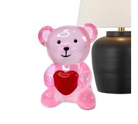 Generisch Figure - Piccola Statua Animale In Resina Con Cuore | Scultura Sorridente | Per Casa Scrivania Soggiorno Camera Da Studio Interno Esterno Decorazione Regalo