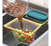 Generisch Filtro filtro per lavastoviglie da cucina, sacchetto triangolare con supporto, cestino per filtro residuo, sacchetto a maglia fine, supporto per sacchetti della spazzatura
