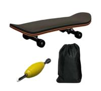 Generisch Finger Skate Board - Mini Wooden Fingertip Skateboard, Five-Layer Maple Deck with Alloy Frame, Anti-Slip PU Pads, Enclosed Bearings, Storage Bag | Fingerboard for Boys Apartment Sports