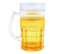 Generisch Finto bicchiere da birra: brocca di birra a doppia parete, refrigeratore per bevande con birra finta, 0,3 l, refrigeratore per bevande, refrigeratore per bottiglie