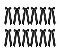 Generisch Fiocchi di nastro per bicchieri da vino | 12 pezzi in fiocchi di raso per candele e occhiali, Bow ha annunciato feste decorative a casa eventi di nozze per te stesso nastro adesivo D.