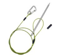 Generisch Fish Stringer - Fermaglio resistente da 120 cm | Ago grande in acciaio e , attrezzatura da pesca resistente con moschettone per immersioni, kayak e torrenti marini