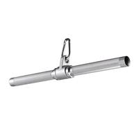 Generisch Fissaggio per Cavi, Asta per tricipiti, in Lega di Alluminio, 48 cm, 200 kg, con scanalatura, per Allenamento di, casa, Palestra, Principianti, 1/2 Pollici