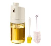 Generisch Flacone spray per olio, 230 ml, per alimenti, a prova di perdite, trasparente, con pennello, dispenser di olio da cucina, per condimenti per insalate, forno, arrosti, griglie, acqua, pulizia