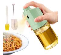 Generisch Flacone spray per olio da cucina, 230 ml, per alimenti, a prova di perdite, trasparente, con pennello, dispenser di olio da cucina, per insalate, cottura, grigliate, cocktail, burro per la