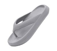 Generisch Flip Flops Pillow Slippers For Women Men Soft Slides Sandals Beach Flip Flops Non Slip Gym Beach House Sandals Sandals Sandals Strandelatschen Slip On Pantofole Vacanze, grigio., 38 EU