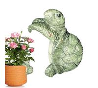 Generisch Flower Pot Hugger, Climbing Turtle Planter Hanger, 2,76 x 2,36 x 2,17 pollici, simpatico personaggio animale, design a tartaruga in resina, decorazioni per interni, esterni e giardini