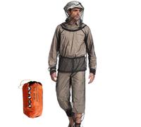 Generisch Fly Suit, Full Body Cover, Mesh Clothing Netting, Lightweight, Comes with Carrying Pouch, Size Black, for Camping Hiking Backpacking and Protects Your Entire Body, L/XL, Siehe Beschreibung