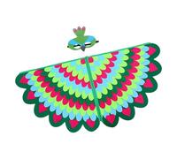 Generisch Food Dress Cape - Piuma arcobaleno, Costume leggero | Mantello Animal per bambini, accessori per piume gradiente, costumi colorati di Halloween per ragazze, eventi di festa, performance