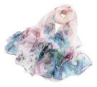 Generisch Foulard gioielli stampa leggera floreale sciarpa sciarpa scialle scialli sciarpe crema solare scialli e per la primavera sciarpa cashmere uomo nero, beige., Taglia unica
