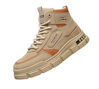 Generisch Freestyle Hi-Top, scarpe da ginnastica da uomo, casual, scarpe da trekking, scarpe da ginnastica per il tempo libero, scarpe da trekking, scarpe da ginnastica, cachi, 40 EU