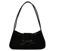 Generisch Frosted Bow Shoulder Bag - Multipurpose Underarm Satchel Bag for Daily Life | Portable PU Leather Shoulder Bag with Adjustable Strap for Commuting, School, Office, Travel, Shopping, Nero